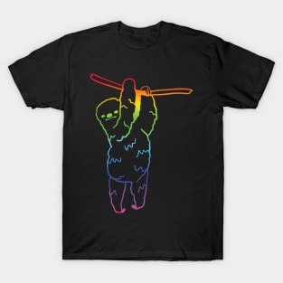 Funny sloth Sloth colorful tshirt T-Shirt